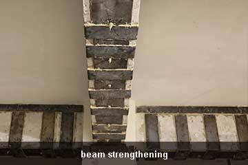 bonding steel plate on beam